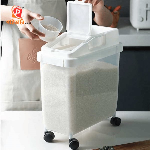 Trolly Rice Storage/Movable Food Container