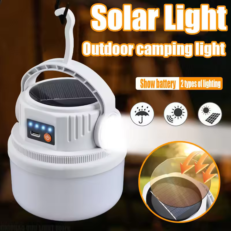 (1pcs) LED Solar Camping Light